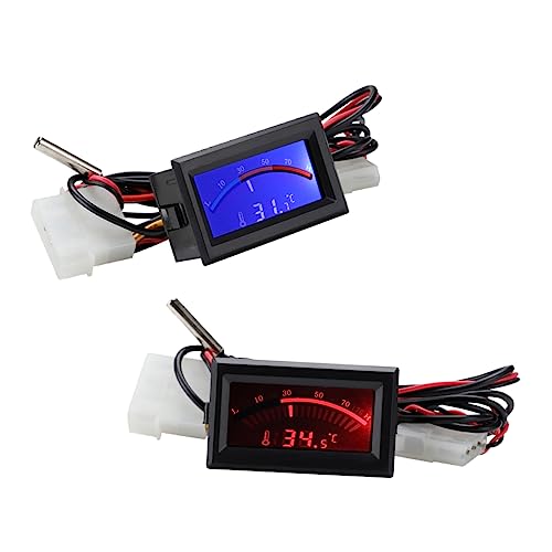 LRXIYODE 2 Stück Thermometer Eingebettetes Thermometer mit Anzeige für Zuhause Restaurant und Hotel Hohe Leicht und Tragbar von LRXIYODE
