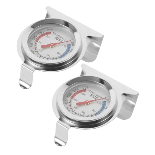 LRXIYODE 2 Stück Thermometer Temperatur Sofortig Backen Treffen Kochen Rostfreier Stahl Silber von LRXIYODE
