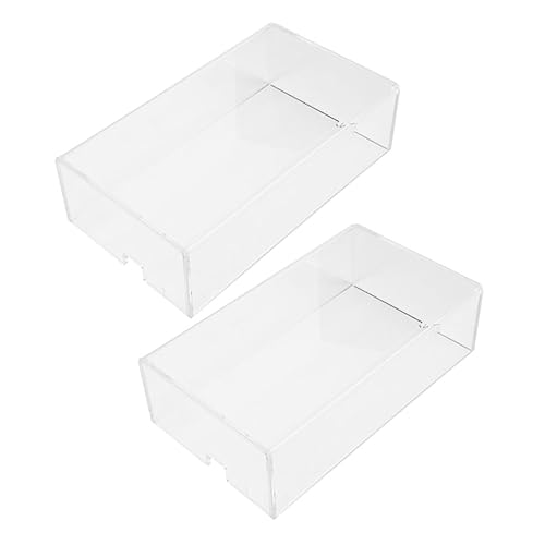 LRXIYODE 2 Stück Transparenter Schutzcover Teilig Acryl Staubschutz Schreibtischabdeckung Klare Mausabdeckung Schutz vor Flüssigkeiten und für PC und Desktop von LRXIYODE