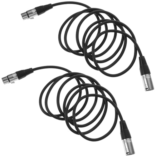 LRXIYODE 2 Stück Xlr Mikrofonkabel mit Audioübertragung Hochwertiges Langlebiges Kabel für Mikrofone Mixer und Lautsprecher Hochfidelitätsübertragung für Professionelle Anwendungen von LRXIYODE