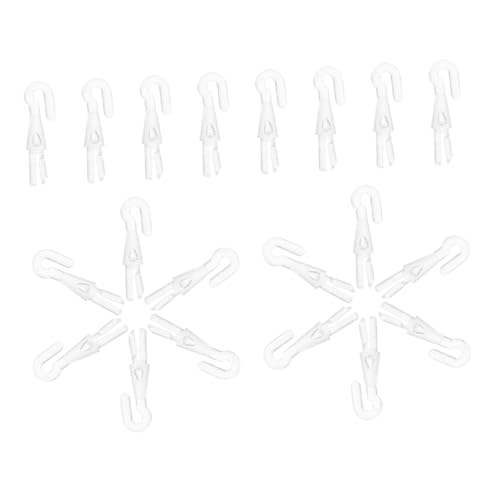 LRXIYODE 20 Stück Blind Wand Ersatzhaken Transparent Robuste Verbindung für Jalousien Kompatibilität für Wohn und Büroräume Präzise Lichtregulierung für Zuverlässige und Stabile Struktur von LRXIYODE