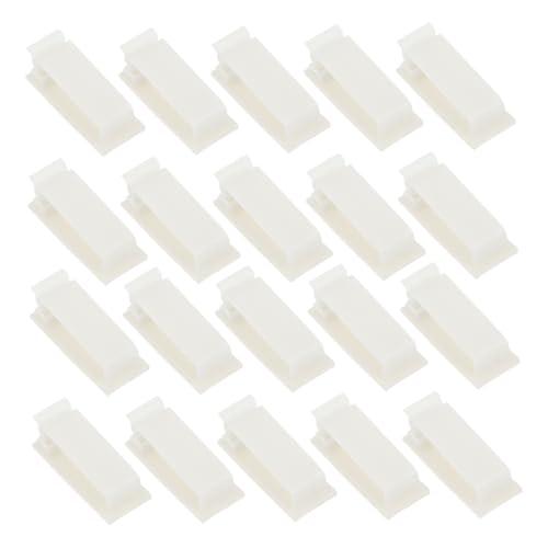 LRXIYODE 20 Stück Selbstklebende Kabelhalter für USB Kopfhörerkabel Kabelmanagement Clip Organizer für Schreibtisch Vielseitiger Kabelaufbewahrungshalter Weiß mit Kleber Praktisch und LRXIYODE 20 Stück Selbstklebende Kabelhalter für USB Kopfhörerkabel Kabelmanagement Clip Organizer für Schreibtisch Vielseitiger Kabelaufbewahrungshalter Weiß mit Kleber Praktisch und von LRXIYODE