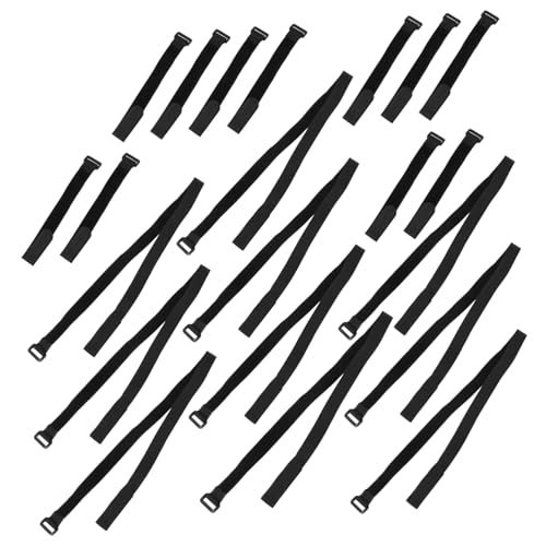 LRXIYODE 20 Stück Teiliges Nylon Klettkabelbinder Wiederverwendbare Verstellbare Kabelhalter für Kabelmanagement Schwarz Langlebige Fixierung und Ordentliche Kabelführung LRXIYODE 20 Stück Teiliges Nylon Klettkabelbinder Wiederverwendbare Verstellbare Kabelhalter für Kabelmanagement Schwarz Langlebige Fixierung und Ordentliche Kabelführung von LRXIYODE