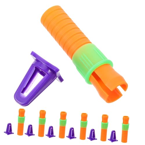 LRXIYODE 20 Stück Teiliges Ölpastellverlängerer aus Hochwertigem Kunststoff Leichter Wachsmalstift extender mit Praktischem Stifthalter für Zeichenbedarf Ergonomisch und Langlebig für von LRXIYODE