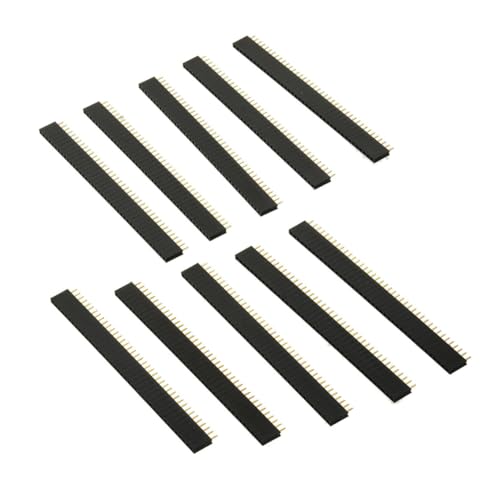 LRXIYODE 20 Stück Teiliges Single Row Pin Header Polig Männliche und Weibliche Stecknadeln Gerader für PCB Platinen Kompatibel mit Shield Einfach zu Montieren Langlebig von LRXIYODE