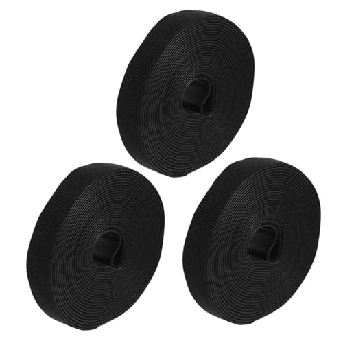 LRXIYODE 3 Rollen Klettband Kabelbinder Selbstklebende Kabel Organizer Wiederverwendbare Kabelbinder für Kabelmanagement und Kabelbefestigung Zuhause und Büro von LRXIYODE