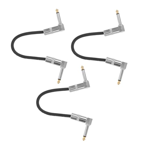 LRXIYODE 3 Stück Effector Pedal Kabel Single Track Effektgerät Verbindungskabel Mono für Gitarre Zubehör Geräuscharm Robust Langlebig Professionell LRXIYODE 3 Stück Effector Pedal Kabel Single Track Effektgerät Verbindungskabel Mono für Gitarre Zubehör Geräuscharm Robust Langlebig Professionell von LRXIYODE