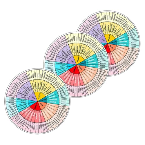 LRXIYODE 3 Stück Magnetische Gefühlsrad Aufkleber Emotion Chart Sticker für Laptop Kühlschrank Metallflächen Pädagogisches Tool zur Emotionskommunikation und Selbstausdruck LRXIYODE 3 Stück Magnetische Gefühlsrad Aufkleber Emotion Chart Sticker für Laptop Kühlschrank Metallflächen Pädagogisches Tool zur Emotionskommunikation und Selbstausdruck von LRXIYODE