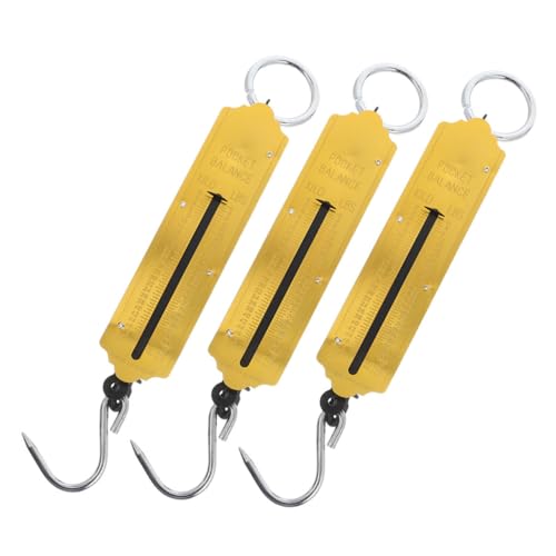 LRXIYODE 3 Stück Mechanische Hängewaage Tragkraft Gelbe Robuste Handwaage mit Integriertem Haken Tragbares Kompaktes Wiegegerät für Gepäck Angeln Haushalt und Marktgebrauch LRXIYODE 3 Stück Mechanische Hängewaage Tragkraft Gelbe Robuste Handwaage mit Integriertem Haken Tragbares Kompaktes Wiegegerät für Gepäck Angeln Haushalt und Marktgebrauch von LRXIYODE