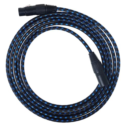 LRXIYODE 3M Xlr Kabel Poliges Mikrofonkabel für Lautsprecher Xlr Stecker Buchse Rauschunterdrückungstechnologie Robustes Material Stilvolles Design von LRXIYODE