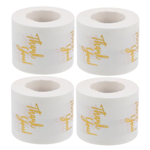 LRXIYODE 4 Rollen Klebeetiketten Danke Transparente Sticker mit Goldakzenten Runde Aufkleber für Hochzeiten Geburtstagsfeiern und Kleine Unternehmen LRXIYODE 4 Rollen Klebeetiketten Danke Transparente Sticker mit Goldakzenten Runde Aufkleber für Hochzeiten Geburtstagsfeiern und Kleine Unternehmen von LRXIYODE