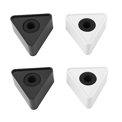 LRXIYODE 4 Stück Teiliges Abs Mikrofon Logo Flaggen Triangular Station für Interviews Pressetermine Ktv Veranstaltungen Langlebig Stabil und Leicht zu Transportieren von LRXIYODE