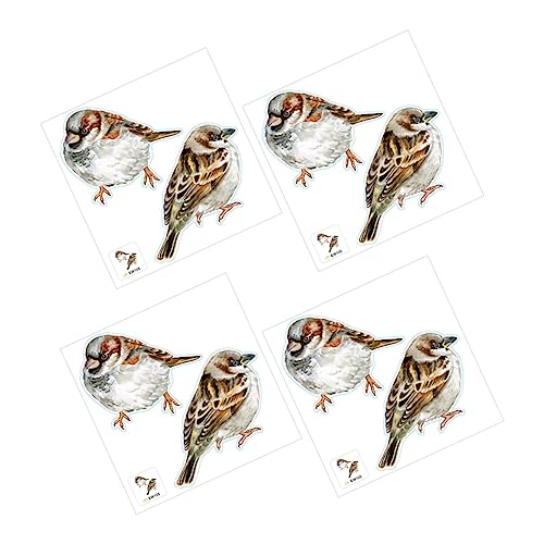 LRXIYODE 4 Stück Teiliges Cartoon Vogel Wandtattoo Selbstklebend Dekorative Wandaufkleber Schutz für Schlafzimmer Wohnzimmer Kinderzimmer Badezimmer LRXIYODE 4 Stück Teiliges Cartoon Vogel Wandtattoo Selbstklebend Dekorative Wandaufkleber Schutz für Schlafzimmer Wohnzimmer Kinderzimmer Badezimmer von LRXIYODE