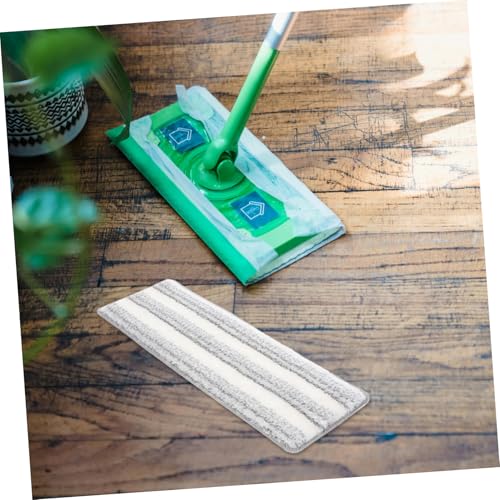 LRXIYODE 5 Stück Teiliges Selbstklebende Mikrofaser Ersatz Mop Pads Waschbar und Wiederverwendbar Staubbindend und Saugfähig Passend für Fliesen Hartholz und Marmor Effizienter Wischmopp von LRXIYODE