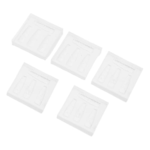 LRXIYODE 5 Stück Teiliges Silikon Nagelkunst Blumen Nail Moulds für Gel Resin Uv Polish Flexible Einfache Entformung Professionelle DIY Nail Art Werkzeuge für Nageltechniker und von LRXIYODE