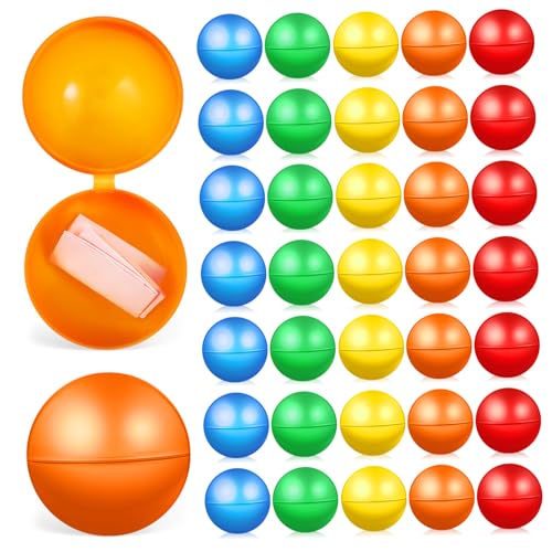 LRXIYODE 50 Stück Bunte Hohlkugeln Kunststoff Lose Ziehball für Partyspiele Karneval Gewinnspiele und Festliche Unterhaltung Langlebig und Leicht zu Öffnen LRXIYODE 50 Stück Bunte Hohlkugeln Kunststoff Lose Ziehball für Partyspiele Karneval Gewinnspiele und Festliche Unterhaltung Langlebig und Leicht zu Öffnen von LRXIYODE