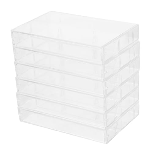 LRXIYODE 6 Stück Teiliges Transparente Kassettentaschen Aufbewahrungsboxen aus Robustem Kunststoff Stoßfest Schützend für Standard Audiokassetten Klar Platzsparend zur Organisation und LRXIYODE 6 Stück Teiliges Transparente Kassettentaschen Aufbewahrungsboxen aus Robustem Kunststoff Stoßfest Schützend für Standard Audiokassetten Klar Platzsparend zur Organisation und von LRXIYODE
