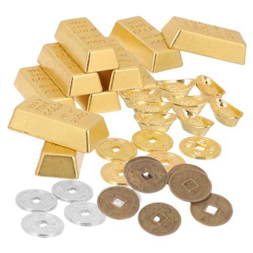 LRXIYODE 60 Stück Teiliges Miniatur Modellset Langlebige Mini Ingot Dekorationen mit Stabilem Flachem Boden Verarbeitung für Puppenhaus Schaukasten und Wohnraumgestaltung LRXIYODE 60 Stück Teiliges Miniatur Modellset Langlebige Mini Ingot Dekorationen mit Stabilem Flachem Boden Verarbeitung für Puppenhaus Schaukasten und Wohnraumgestaltung von LRXIYODE