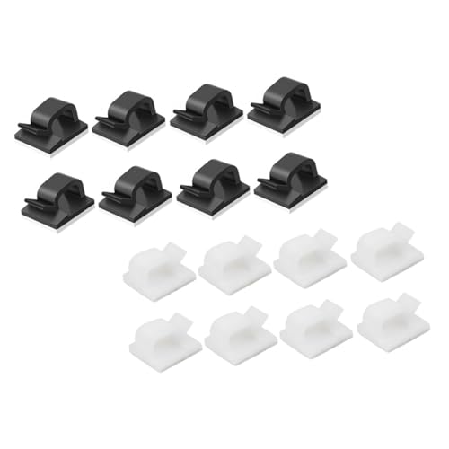 LRXIYODE 60 Stück Teiliges Selbstklebendes Kabelclips Kabelhalter mit Starkem Klebepad für Schreibtisch und Wand Kunststoff Kabelbefestigung zur Ordentlichen Kabelführung und LRXIYODE 60 Stück Teiliges Selbstklebendes Kabelclips Kabelhalter mit Starkem Klebepad für Schreibtisch und Wand Kunststoff Kabelbefestigung zur Ordentlichen Kabelführung und von LRXIYODE