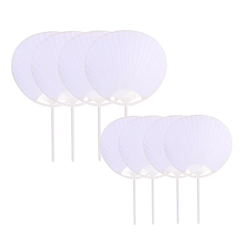 LRXIYODE 8 Stück Teiliges Diy Papier Fan für Blanko Handfächer zum Zeichnen und Malen für Kreative Bastelprojekte und Kindergärten LRXIYODE 8 Stück Teiliges Diy Papier Fan für Blanko Handfächer zum Zeichnen und Malen für Kreative Bastelprojekte und Kindergärten von LRXIYODE