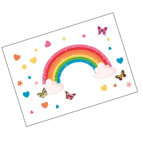 LRXIYODE Buntes Regenbogen Wandsticker Kinderzimmer Selbstklebend Abnehmbar Dekorative Schmetterlinge und Sterne für Jugendzimmer Einfache Anwendung ohne Rückstände LRXIYODE Buntes Regenbogen Wandsticker Kinderzimmer Selbstklebend Abnehmbar Dekorative Schmetterlinge und Sterne für Jugendzimmer Einfache Anwendung ohne Rückstände von LRXIYODE