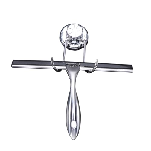 LRXIYODE Edelstahl Glaswischer mit Saugnapf Beidseitig Flexibler Gummi Abzieher Rostfrei für Bad Dusche Fenster Auto und Küche Einfach zu Montieren Stabiler Halter LRXIYODE Edelstahl Glaswischer mit Saugnapf Beidseitig Flexibler Gummi Abzieher Rostfrei für Bad Dusche Fenster Auto und Küche Einfach zu Montieren Stabiler Halter von LRXIYODE