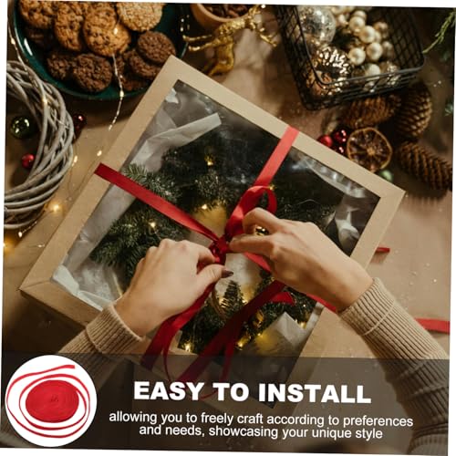 LRXIYODE Einseitiges Samt geschenkband Rotes DIY Schleifenband für Geschenkverpackung Party Dekoration Basteln Geschenkband LRXIYODE Einseitiges Samt geschenkband Rotes DIY Schleifenband für Geschenkverpackung Party Dekoration Basteln Geschenkband von LRXIYODE