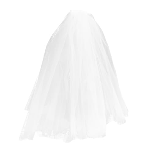 LRXIYODE Eleganter Weißer Blumenschleier mit Haarklammer Brautaccessoire für Hochzeiten Bestickte Blumenhaube Mesh für Romantische Anlässe LRXIYODE Eleganter Weißer Blumenschleier mit Haarklammer Brautaccessoire für Hochzeiten Bestickte Blumenhaube Mesh für Romantische Anlässe von LRXIYODE