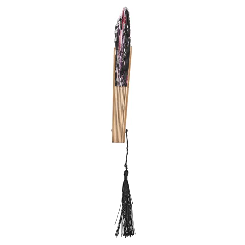 LRXIYODE Faltbarer Handfächer im Japanischen Stil Vintage Klappfächer aus Holz mit Einzigartigen Mustern für Sommer Partys und Hochzeiten Perfektes für Freunde von LRXIYODE