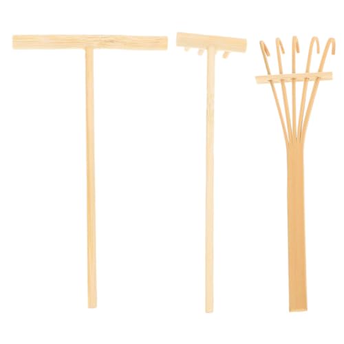 LRXIYODE Gartenrechen Teiliges für Sandkästen und Zen Gärten Kompakt Robust Rustikal Gestaltet für Desktop Dekoration und Entspannende Sandmalerei zu Hause Büro von LRXIYODE