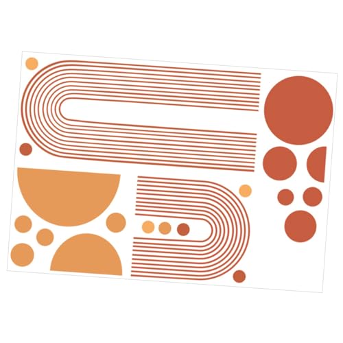 LRXIYODE Geometrische Wandtattoos Selbstklebend Modernes Boho Design DIY Wandaufkleber für Wohnzimmer Kinderzimmer Glatte Oberflächen Stilvolle Wanddeko von LRXIYODE