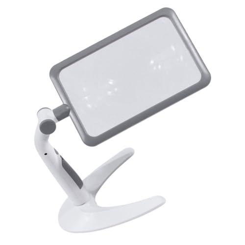 LRXIYODE Handlupe mit LEDs Einstellbare Kalt und Warmweiße Beleuchtung Fache Vergrößerung Handgeführte und Desktop Lupe zum Lesen und Detailbetrachtung Batteriebetrieben Vielseitig LRXIYODE Handlupe mit LEDs Einstellbare Kalt und Warmweiße Beleuchtung Fache Vergrößerung Handgeführte und Desktop Lupe zum Lesen und Detailbetrachtung Batteriebetrieben Vielseitig von LRXIYODE