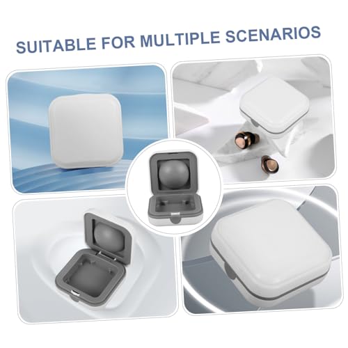 LRXIYODE Hörgeräte Aufbewahrungsbox Kompakt Leicht Stoßfest Tragbar Reise Etui Schutzbox Praktisch Zubehör für Hörgeräte von LRXIYODE