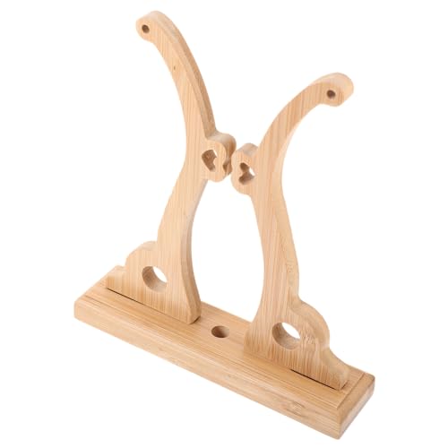 LRXIYODE Holzständer für Faltfächer Traditioneller Handfächer Halter Dekorativer Ständer für Fächer Einfacher Aufbau von LRXIYODE