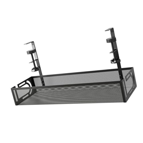 LRXIYODE Kabelmanagement Tray unter Schreibtisch Schwarzer Kabelorganizer mit Hoher Tragfähigkeit Kabelwanne für Büro und Zuhause Praktisches Kabelmanagement für Ordnung Am Arbeitsplatz von LRXIYODE