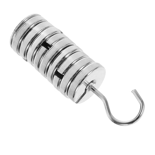 LRXIYODE Laboratory Slotted Mass Set Gewichte Je und Haken aus Verchromtem Eisen für Präzise Kalibrierung und Balancierung Laboren und Handwerksprojekten von LRXIYODE