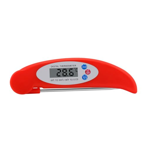 LRXIYODE Lebensmittel-Thermometer Sondenthermometer rot von LRXIYODE