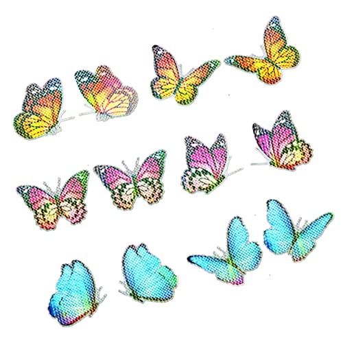 LRXIYODE Magnetische Schmetterlingsfensteraufkleber Farbenfrohe Selbstklebende Dekoration für Insektenschutz und Vogelschlagprävention Einfach Anzubringen und Abnehmbar Wandkunst von LRXIYODE