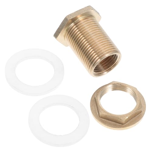 LRXIYODE Messing Adapter für Wassertank Punkte Außengewinde Punkte Innengewinde PVC Schlauchverbinder für Regentonne Aquarium und Gartenschlauch Effiziente Entwässerung und Einfache von LRXIYODE