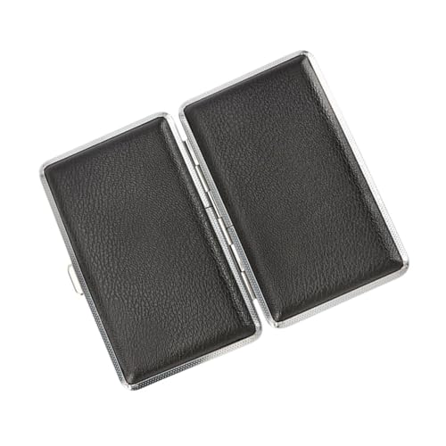 LRXIYODE Metall Zigarettenetui mit Schnappverschluss Portables Kompaktes Aufbewahrungsbox Kunstleder Druckfest Stoßfest für Männer Praktische Faltbare Zigarettenschachtel LRXIYODE Metall Zigarettenetui mit Schnappverschluss Portables Kompaktes Aufbewahrungsbox Kunstleder Druckfest Stoßfest für Männer Praktische Faltbare Zigarettenschachtel von LRXIYODE