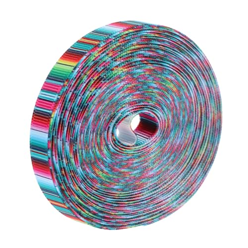 LRXIYODE Mexikanisches Cinco De Mayo Geschenkband Polyester Breit Festliches Bastelband für Geschenkverpackung und Dekoration mit Buntem Serape LRXIYODE Mexikanisches Cinco De Mayo Geschenkband Polyester Breit Festliches Bastelband für Geschenkverpackung und Dekoration mit Buntem Serape von LRXIYODE