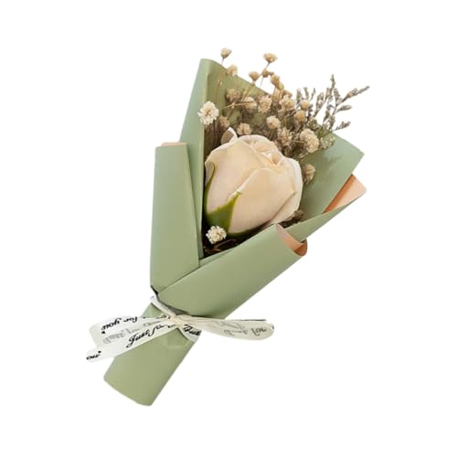 LRXIYODE Mini Boho Trockenblumenstrauß Natürlich Getrocknet für Vase und Hochzeit Deko Rustikaler Blumenstrauß für DIY Basteln und Raumgestaltung Langlebige Herbstdekoration von LRXIYODE