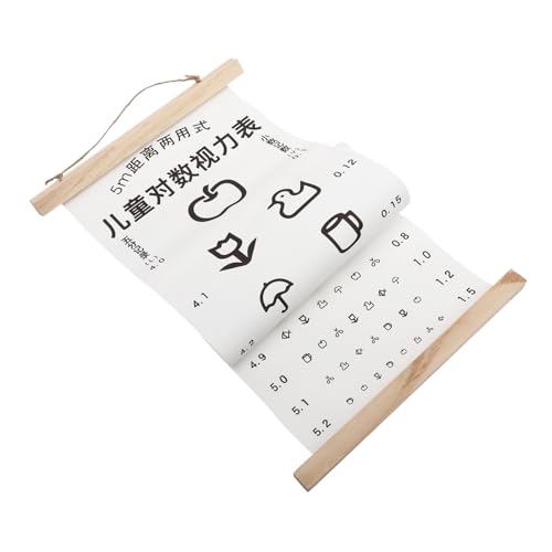 LRXIYODE Seh testtafel Standard Norm Logarithmische Wandkarte Weiß Für Klassenzimmer Schüler Augenprüfung Visualtest von LRXIYODE