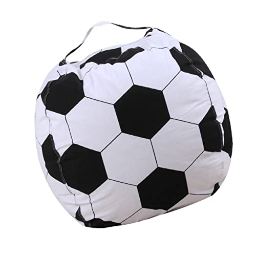 LRXIYODE Sitzsack für Fußball Design Füllbarer Organizer aus Strapazierfähigem für Kuscheltiere Bequemer für Kinderzimmer und Spielzimmer von LRXIYODE