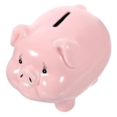 LRXIYODE Sparschwein Bank Schweinehereise Geldform Hallo Schweinchen Spardose Tischverzierung Veranstalter Wechseln Topf Retten Rosa von LRXIYODE