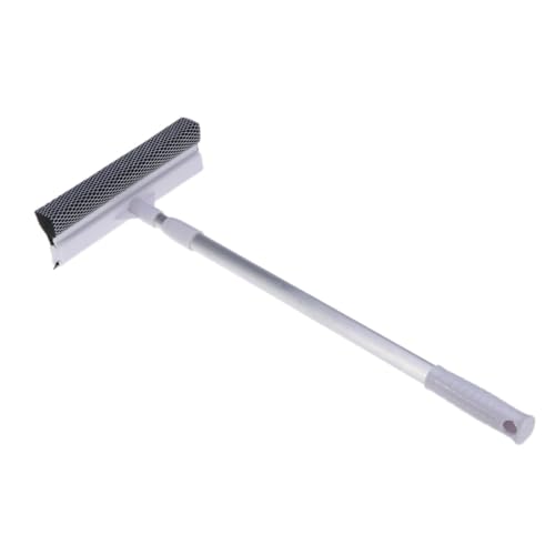 LRXIYODE Teleskopischer Fensterwischer mit Mikrofaser Ausziehbarer Aluminiumgriff und Tropfenfrei für Hohe Fensterreinigung im Innenbereich Weiß LRXIYODE Teleskopischer Fensterwischer mit Mikrofaser Ausziehbarer Aluminiumgriff und Tropfenfrei für Hohe Fensterreinigung im Innenbereich Weiß von LRXIYODE
