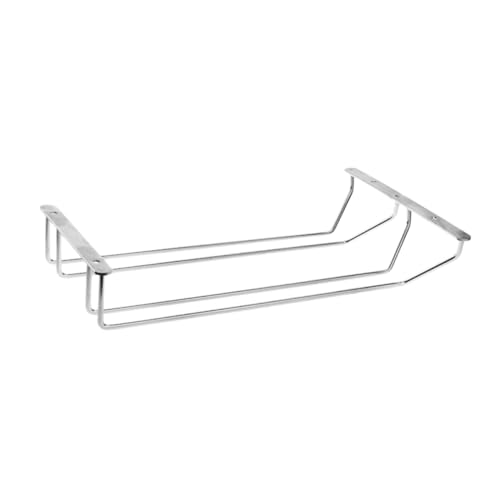 LRXIYODE Wandhalterung für Weingläser Doppelreihe Hängend Weinregal Platzsparend Robust für Bar Küche Wohnzimmer Silber LRXIYODE Wandhalterung für Weingläser Doppelreihe Hängend Weinregal Platzsparend Robust für Bar Küche Wohnzimmer Silber von LRXIYODE