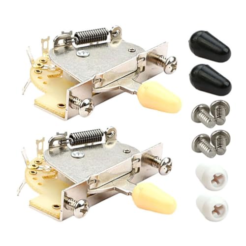 LRXIYODE Wege Gitarren Toggle Schalter mit Kappen Langlebiger Metall und Kunststoff Materialmix Leicht und Tragbar Vielseitig für Gitarren Pickup Ersatz und Soundvielfalt LRXIYODE Wege Gitarren Toggle Schalter mit Kappen Langlebiger Metall und Kunststoff Materialmix Leicht und Tragbar Vielseitig für Gitarren Pickup Ersatz und Soundvielfalt von LRXIYODE