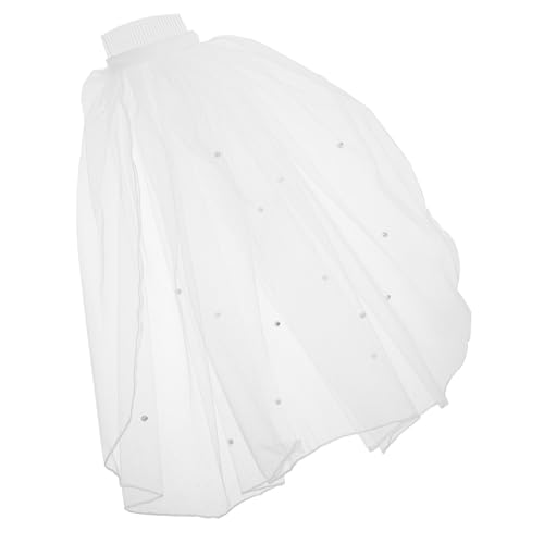 LRXIYODE Weißer Schleier Blumenschleier Blumenmädchen-Schleier Junggesellin Schleierhochzeit Kurzer Brautschleier erste Weiße Perle Braut Schleierperle Brauttal Brautschleier Perlen LRXIYODE Weißer Schleier Blumenschleier Blumenmädchen-Schleier Junggesellin Schleierhochzeit Kurzer Brautschleier erste Weiße Perle Braut Schleierperle Brauttal Brautschleier Perlen von LRXIYODE