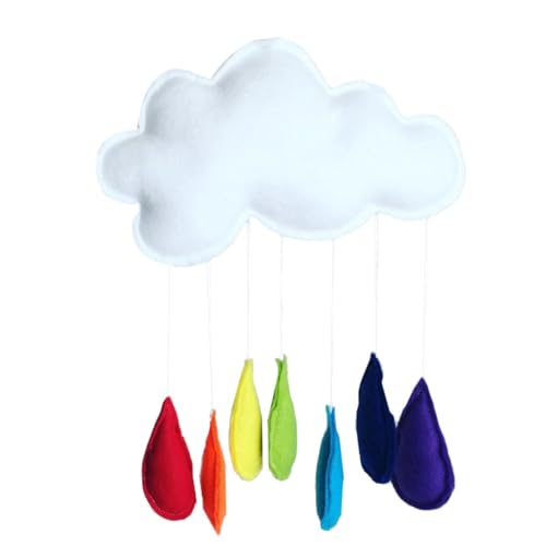 LRXIYODE Wolken und Regenbogen Wandanhänger aus Filz Dekoratives Kinderzelt Accessoire Langlebiger Kreativer Raum Dekoanhänger für Mädchenzimmer und Geburtstagsfeiern LRXIYODE Wolken und Regenbogen Wandanhänger aus Filz Dekoratives Kinderzelt Accessoire Langlebiger Kreativer Raum Dekoanhänger für Mädchenzimmer und Geburtstagsfeiern von LRXIYODE